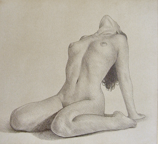 Pencil Drawing Woman Naked 78